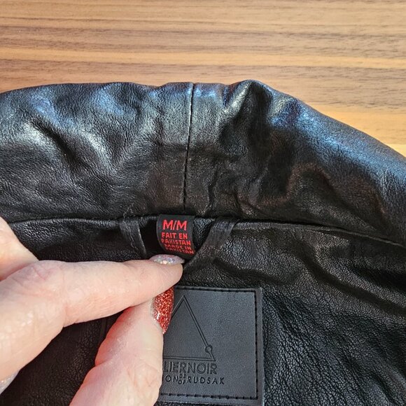 Rudsak Atelier Noir Thin Leather Black Jacket - Picture 3 of 6